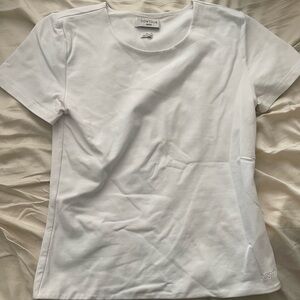Aritzia White Short Sleeve Tee